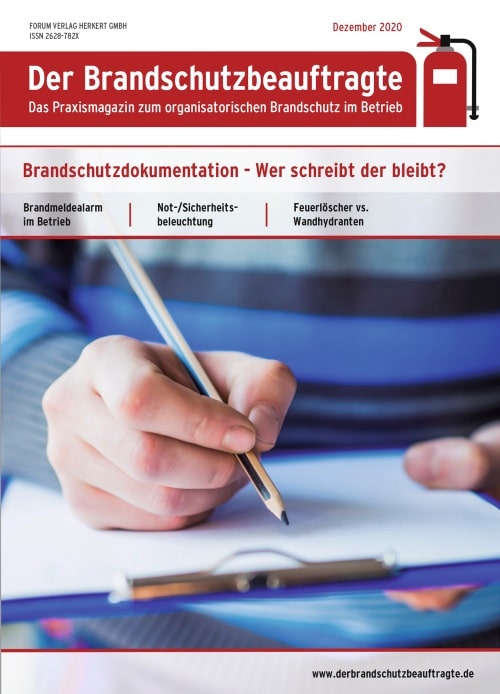 Ausgabe Dezember 2020 – Brandschutzdokumentation