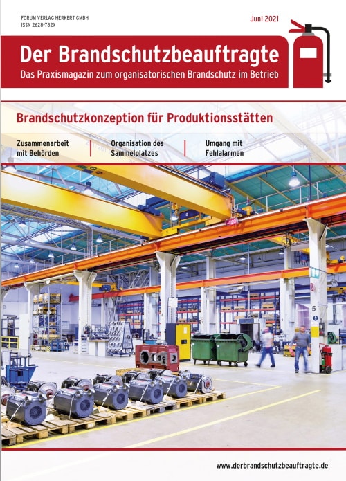 Ausgabe Juni 2021 – Brandschutzkonzeption Produktionsstätten
