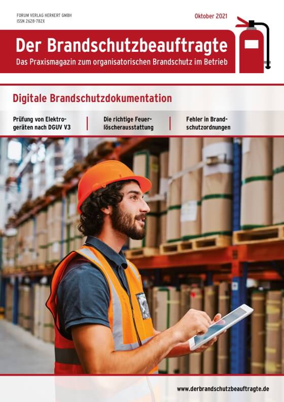 Ausgabe Oktober 2021 – Digitale Brandschutzdokumentation